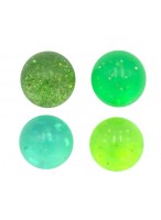 Мяч каучуковый  00025  (с блестками/зеленый/микс)