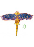 Змей воздушный  120/90/60  "Огненный дракон"  (фиолетовый)