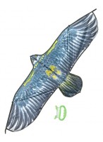 Змей воздушный  123/56  "Орел"  471-094  серо-синий