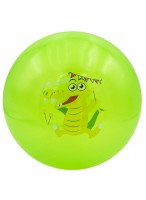 Мяч резиновый  0022  G20636  зелёный  крокодил