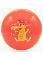 Мяч резиновый  0022  G20636  красный  крокодил