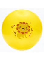 Мяч резиновый  0022  G20636  жёлтый  лев