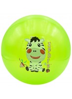 Мяч резиновый  0022  G20636  зеленый  зебра