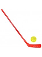 Хоккейный набор  клюшка красная+шайба