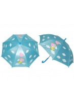 Зонт полуавтомат  R=45см  (голубой)