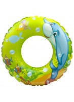 Круг надувной  0040  зеленый  (подводный мир)
