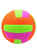 Мяч волейбольный  262г  25072-4  зелено-оранжево-розовый  пляжный
