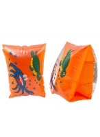 Нарукавники надувные  16х13см  оранжевые  (морские обитатели)