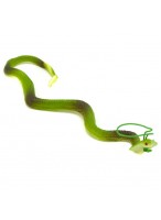 Змея-тянучка  0035  кобра  светло-зеленая  с подвеской