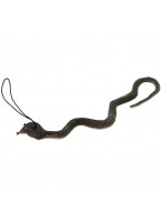 Змея-тянучка  0035  кобра  черная  с подвеской  микс