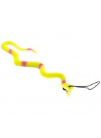 Змея-тянучка  0035  кобра  желтая  с подвеской  микс