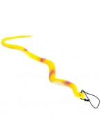 Змея-тянучка  0026  желтая  с подвеской  микс