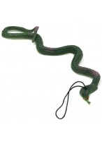 Змея-тянучка  0026  кобра  темно-зеленая  с подвеской  микс