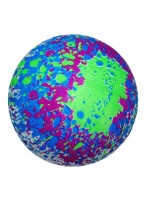 Мяч резиновый  0022  пляжный  зелено-фиолетово-голубой