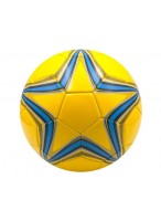 Мяч футбольный  265г  желтый  синяя звезда