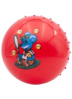 Мяч рез. с шипами  00180  G20658  красный  мышка
