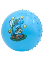 Мяч рез. с шипами  00180  G20658  голубой  мышка