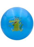 Мяч резиновый  0022  G20637  синий  крокодил