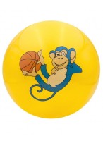 Мяч резиновый  0022  G20642  желтый  обезьяна