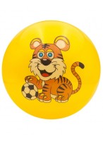 Мяч резиновый  0022  G20642  желтый  тигр