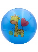 Мяч резиновый  0022  G20642  синий  жираф