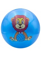 Мяч резиновый  0022  G20642  синий  лев