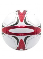Мяч футбольный  94г  (размер 2)  бело-красный