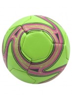 Мяч футбольный  94г  (размер 2)  зелено-розовый