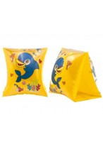 Нарукавники надувные  20х15см  желтые  дельфин