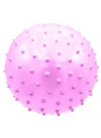 Мяч резиновый с шипами  00200  G20654  розовый