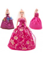 Кукла  ВП  32432  ярко-розовое платье  микс  тт