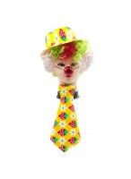 Парик  Клоун  с котелком, носом, галстуком