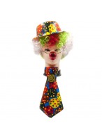 Парик  Клоун  с котелком, носом, галстуком