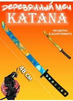 Меч XA-39 48см катана самурая узкое лезвие оранжево-голубой микс Меч XA-39 48см катана самурая узкое лезвие оранжево-голубой микс