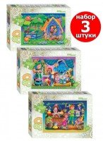 Н-р пазлов  80  Любимые сказки/3шт  77021